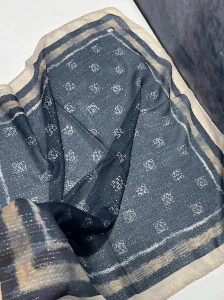مینی اسکارف لمه دار نخی