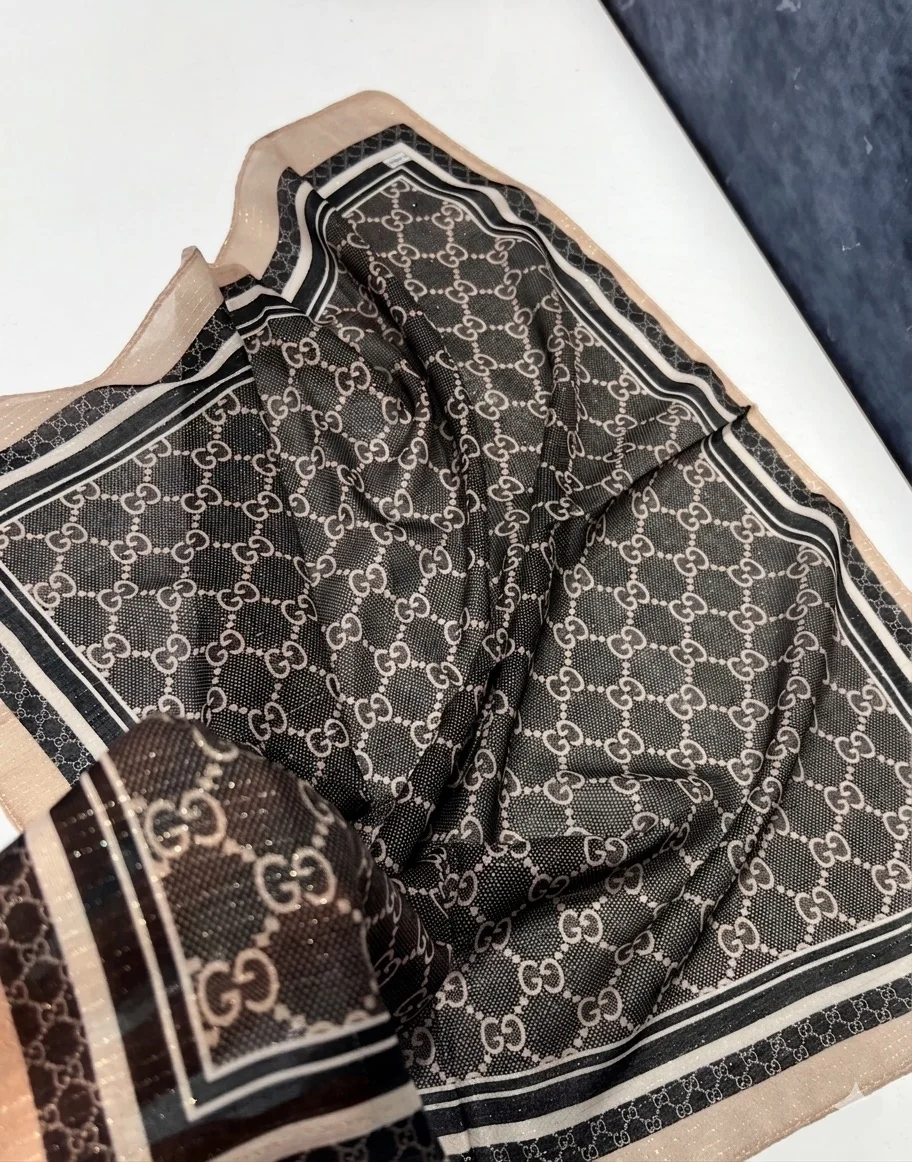 مینی اسکارف لمه دار نخی