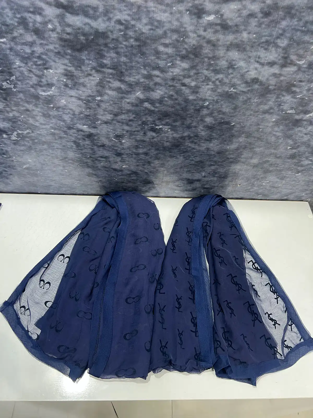 شال حریر مخمل کوب دور زاپ